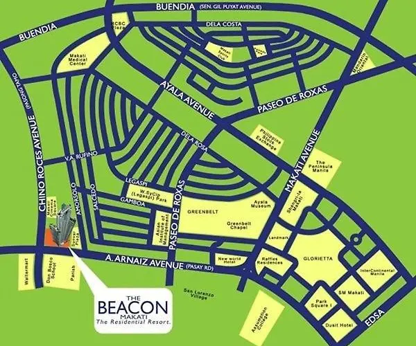 The Beacon 1br For 4, T2, Wifi 300mbps Apartment Manila